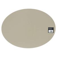 Mesapiu Placemat Lederlook Taupe Ovaal 45x33 Cm - thumbnail