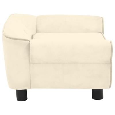 VidaXL Hondenbank 72x45x30 cm pluche crèmekleurig