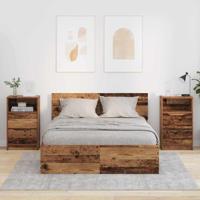Nachtkastjes 2 pcs Oud Hout 40 x 30 x 467 cm Bewerkt hout - thumbnail