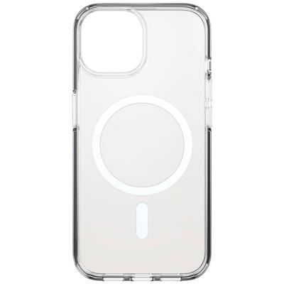 Black Rock Mag Clear Case Backcover Apple iPhone 15 Transparant MagSafe compatible, Stootbestendig