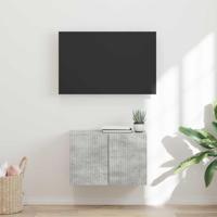 TV-wandkast Beton Grijs 59,5 x 31 x 40 cm Bewerkt hout - thumbnail