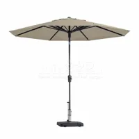 Paros II round ecru stokparasol 300 cm zonwering Madison - Madison - thumbnail