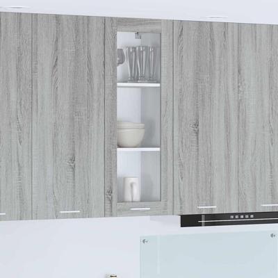 Hangkast Riga Grijs Sonoma 40 x 31 x 100 cm Bewerkt hout Hangkast Riga Grijs Sonoma 40 x 31 x 100 cm Bewerkt hout