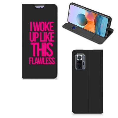 Xiaomi Redmi Note 10 Pro Hoesje met tekst Woke Up - Origineel Cadeau Zelf Maken Xiaomi Redmi Note 10 Pro Hoesje met tekst Woke Up - Origineel Cadeau Zelf Maken