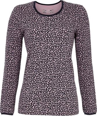 Speelse vlekken pyjamashirt roze