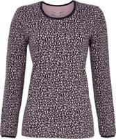 Speelse vlekken pyjamashirt roze - thumbnail