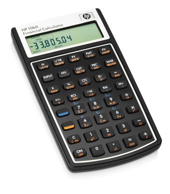 HP 10bII calculator Pocket Financiële rekenmachine Zwart, Wit