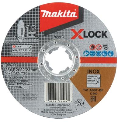 Makita E-00418 E-00418 Doorslijpschijf 125 mm 1 stuk(s) RVS Makita E-00418 E-00418 Doorslijpschijf 125 mm 1 stuk(s) RVS