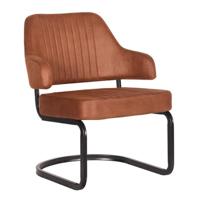 LABEL51 Fauteuil Otta - Cognac - Microfiber - thumbnail