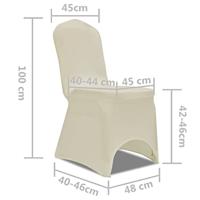 Hoes voor stoelen 50 stuks (creme) - thumbnail