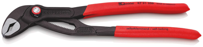 Knipex Cobra® QuickSet Hightech-Waterpomptang | 250 mm Lengte | Anti-Slip | Kunststof Bekleed | Grijs Geatramenteerd - 87 21 250 SB