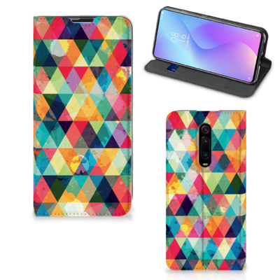 Xiaomi Redmi K20 Pro | Hoesje met Magneet | Geruit Xiaomi Redmi K20 Pro | Hoesje met Magneet | Geruit