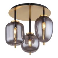 Globo Gouden plafondlampBlacky I 3-lichts - 15345-3DMM - thumbnail