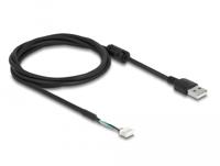 Delock 12089 USB-kabel USB 2.0 USB-A stekker, Shrouded header 4-polig 1.50 m Zwart - thumbnail