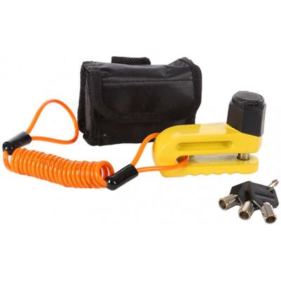 Python schijfremslot 10 mm staal geel/zwart