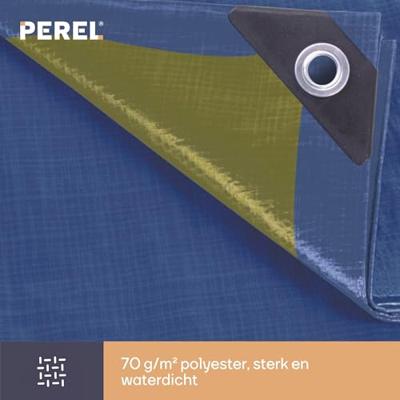 Dekzeil blauw/groen standaard 5 x 5 m Velleman - Velleman