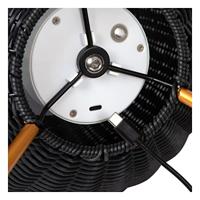 Lucide COLIN IP44 - Oplaadbare Vloerlamp Binnen/Buiten - Accu/Batterij - LED 3 StepDim - 1x3W 3000K - IP44 - Zwart - thumbnail