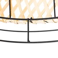 QAZQA Oosterse plafondlamp zwart met bamboe - Irena - thumbnail