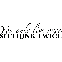 You only live once - Muursticker - thumbnail