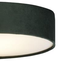 Searchlight PlafondlampDrum Pleat 38cm groen velvet - 23298-2GR - thumbnail