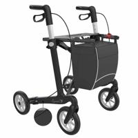 Server CF carbon ultralichtgewicht rollator | Gewicht: 5,3 kg | Kleur: Zwart | Soft banden | Medium (extra laag) 135 - 164 cm | Rehasense - thumbnail