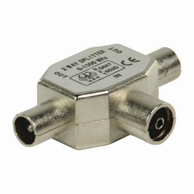 Nedis CSGB40950ME Coaxsplitter 2x Iec (coax) Male - Iec (coax) Female Metaal Nedis CSGB40950ME Coaxsplitter 2x Iec (coax) Male - Iec (coax) Female Metaal