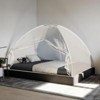 VidaXL Klamboe met deuren mongolia 220 gaas 200x120x130 cm wit - thumbnail