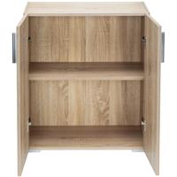 Dressoir 2 deurs Vela Eikenhout 77x30x60cm - thumbnail