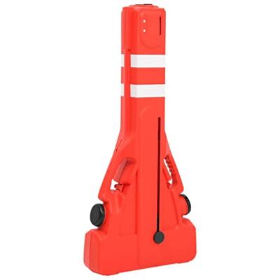 Verkeersbarrires inklapbaar 210x50x105 cm rood