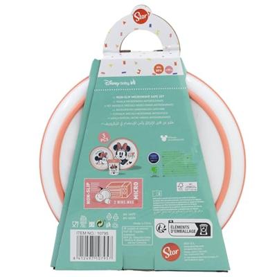 3-DELIGE MAALTIJDDOOS MINNIE KOPJE / KOM / BORD - Set 3 stuks Niet-Sl