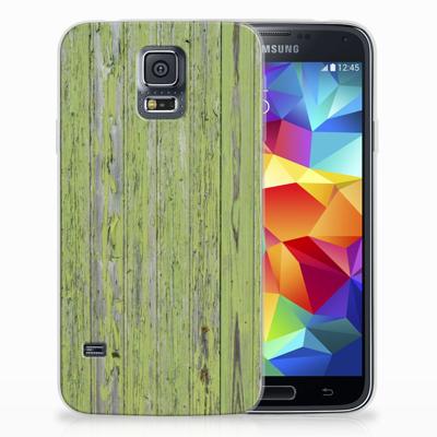 Samsung Galaxy S5 Bumper Hoesje Green Wood Samsung Galaxy S5 Bumper Hoesje Green Wood