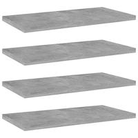 Wandschappen 4 st 40x20x1,5 cm bewerkt hout betongrijs - thumbnail