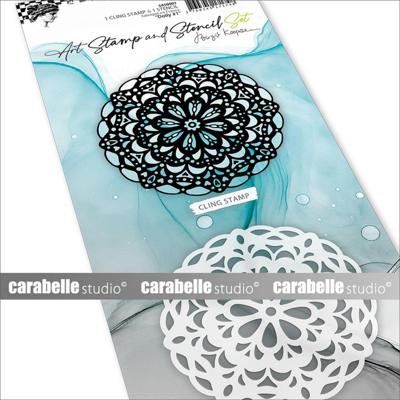 Carabelle Studio • art stamp & stencil set doily #1