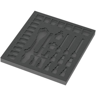 Wera 9822 Schuimrubberen inzetstuk voor 8000 C Zyklop ratel 1/2" Set 1, zonder gereedschap, 344 x 30 x 392 mm - 05137322001
