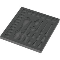 Wera 9822 Schuimrubberen inzetstuk voor 8000 C Zyklop ratel 1/2" Set 1, zonder gereedschap, 344 x 30 x 392 mm - 05137322001 - thumbnail