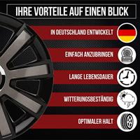 Albrecht wieldop "flash viii" wheel cover flash 16" sc/ flash 16" set of 4 - thumbnail
