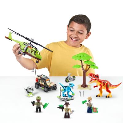 Bouwspel + Figuren Zuru Max Dino 33 x 48,3 x 7,6 cm 592 Onderdelen