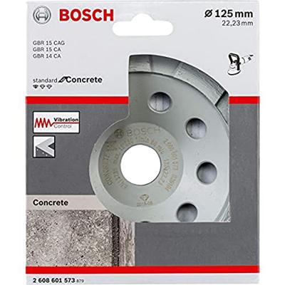 Bosch Accessories 2608601573 Diamantkomschijf Standard for Concrete, 125 x 22,23 x 5 mm Standard for Concrete Diameter: 125 mm 1 stuk(s) Bosch Accessories 2608601573 Diamantkomschijf Standard for Concrete, 125 x 22,23 x 5 mm Standard for Concrete Diameter: 125 mm 1 stuk(s)