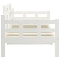 Slaapbank massief grenenhout wit 80x200 cm - thumbnail