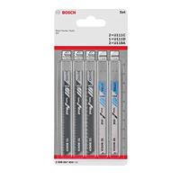 Bosch Accessories 2608667855 Decoupeerzaagbladenset Basic for Wood and Metal, 5-delig, universele schacht 5 stuk(s) - thumbnail