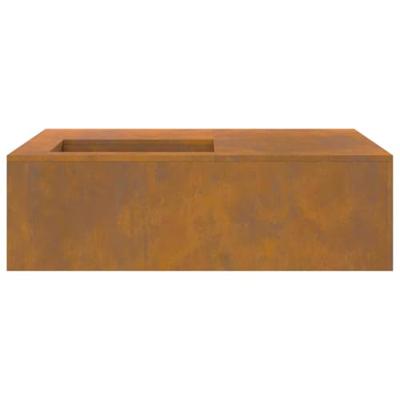 Vuurkorf Bruin 100 x 100 x 30 cm Cortenstaal