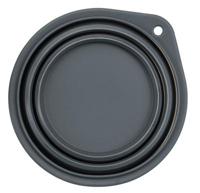 Trixie voerbak / drinkbak reis siliconen assorti