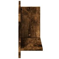 Wandkast 70x16,5x30 cm bewerkt hout gerookt eikenkleurig - thumbnail