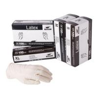 Handschoen - Latex Wit Small Gepoederd - 100 stuks - thumbnail