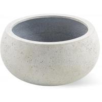 Grigio plantenbak Low Balloon S antiek wit betonlook - thumbnail