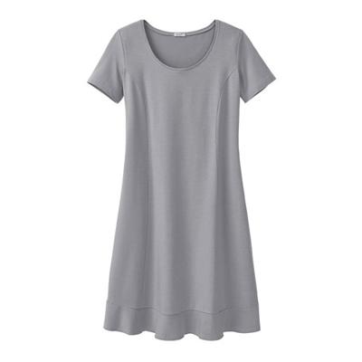 Comfortabele jurk van bio-jersey, zilvergrijs 34 Comfortabele jurk van bio-jersey, zilvergrijs 34
