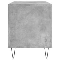 Platenkast 100x38x48 cm bewerkt hout betongrijs - thumbnail