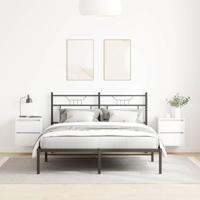 Nachtkastjes wandgemonteerd 2 st 38x34x40 cm wit - thumbnail