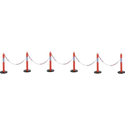 VISO 2109765 6 Kettingafsluiting Staat zelfstandig op de grond (Ø x h) 100 mm x 110 cm