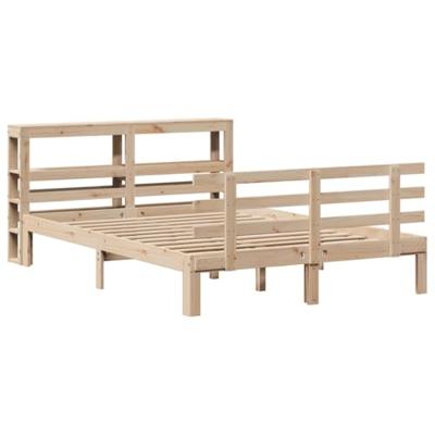 Bedframe met hoofdbord massief grenenhout 160x200 cm Bedframe met hoofdbord massief grenenhout 160x200 cm